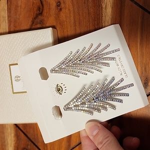 House of Harlow 1960 Alloy With Glass Crystal Dangle Earrings